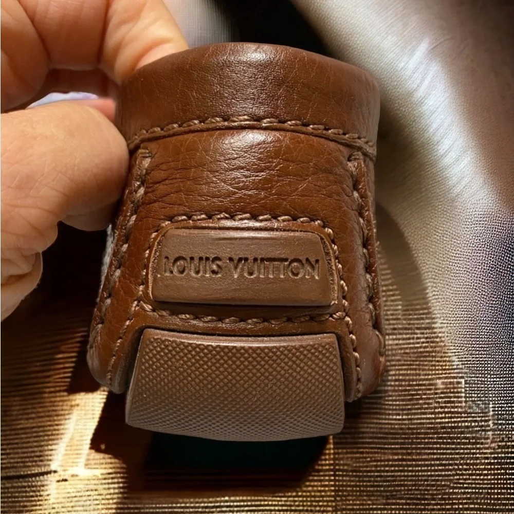 Louis Vuitton brown leather loafers/flats, 35.5 or 5.5 U.S. - Picture 7 of 11